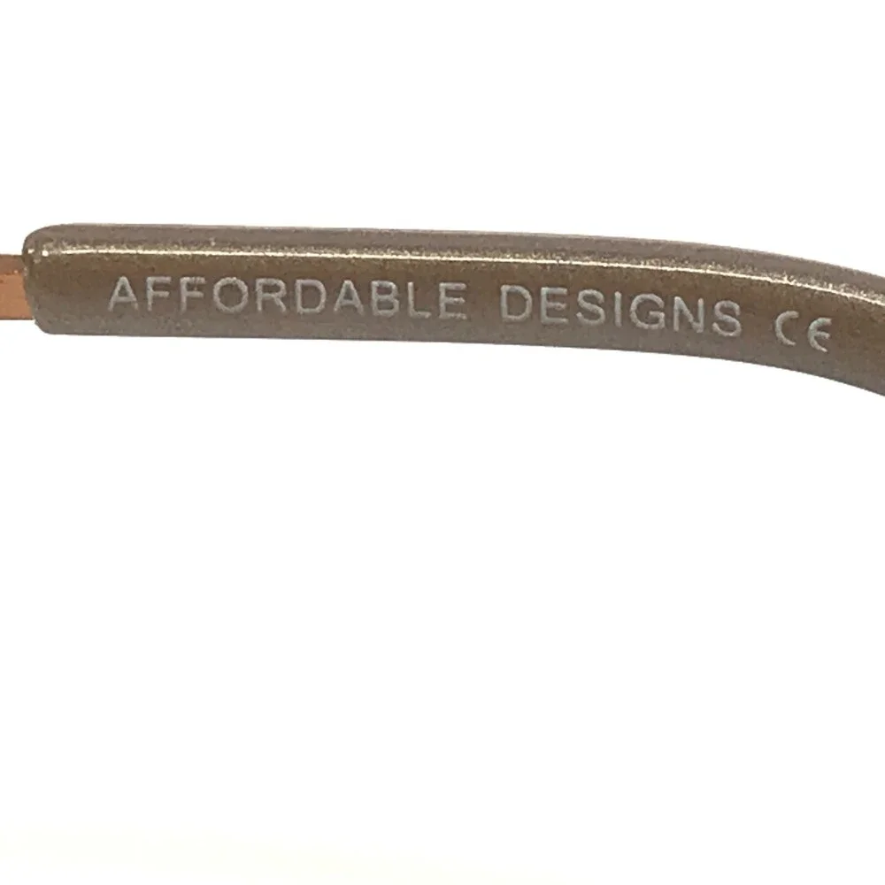 Affordable Designs Eyeglasses Frames WILMA Brown Rectangular Full Rim 54-18-145